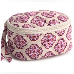 Floral Ornate Clove Quilted Fabric Mini Box